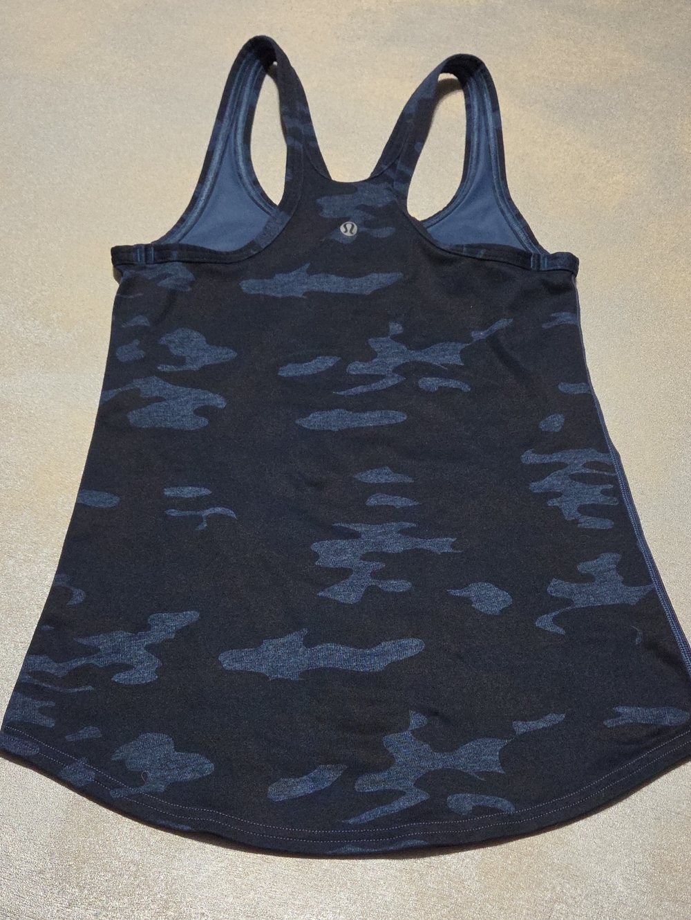 lululemon athletica Black & Charcoal Camo Racerback Tank